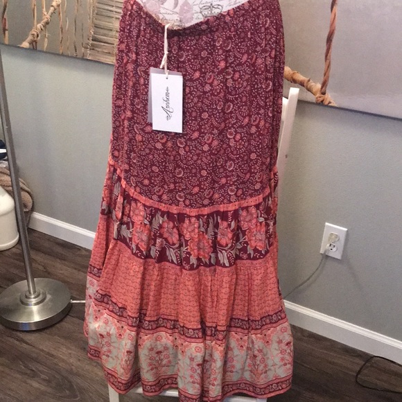 NWT Arnhem Fleetwood Skirt in Pomegranate AUS 14 (US 10) - Picture 9 of 16